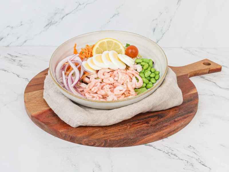 Räksallad med bulgur